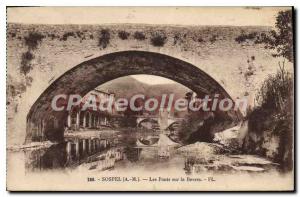 Postcard Old Sospel (A M) Bridges on the Bevera