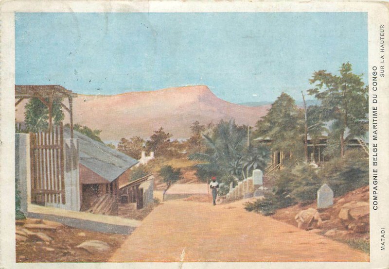 Postcard Belgian CONGO Matadi sur la hauteur