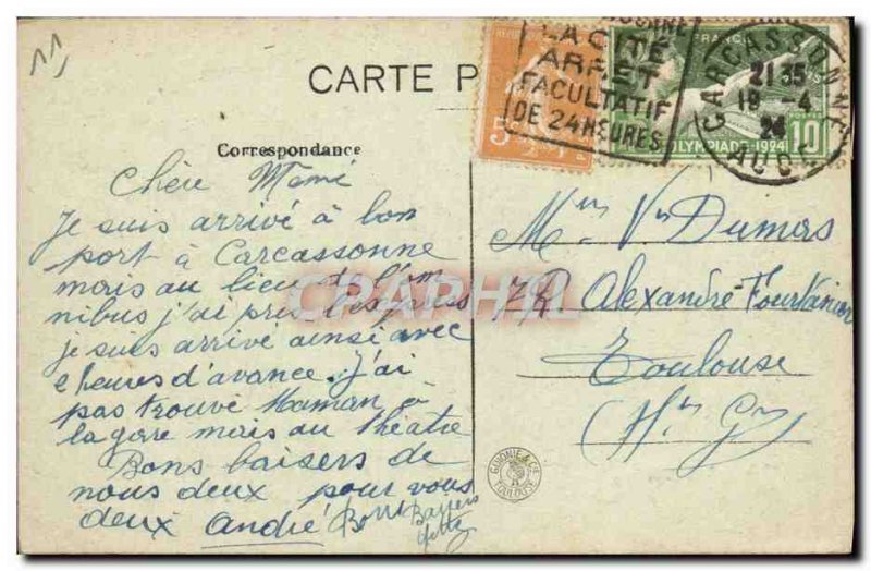 Old Postcard J & # 39ai seen Carcassonne