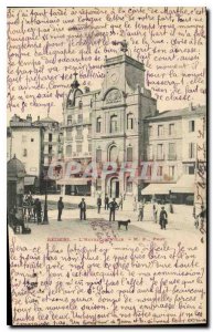 Old Postcard Beziers The town hall