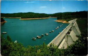 World Famous Norris Dam Clinch River Knoxville Tennessee Chrome Postcard 