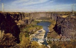 Hansen Suspension Bridge - Snake River, Idaho ID