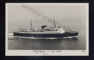 f2166 - British Railways Ferry - Lord Warden - postcard