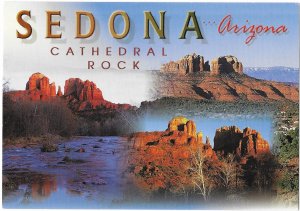 Three Views of Cathedral Rock Sedona Arizona 4 by 6