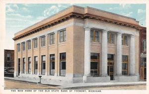 Fremont Michigan new home of the Old State Bank antique pc Z29789