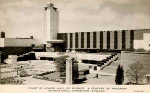 IL - Chicago. 1933 World's Fair-Century of Progress. Hall of Science, Court o...