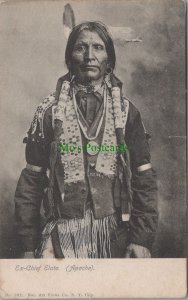 America Postcard - Apache Indian Ex-Chief Elote RS36999