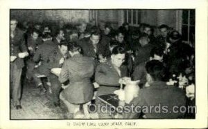 Chow Time Camp Beale, CA, USA 1943 Missing Stamp 