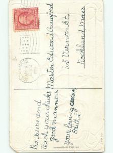 Divided-Back EASTER CHICK SCENE Cute Postcard AA0797