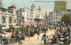 Old Postcard Monte Carlo Casino