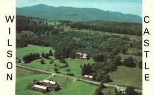 Vintage Postcard Aerial View of Estate Wilson Castle Proctor Vermont VT
