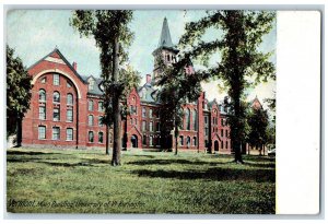 c1910 Main Building University of Burlington Vermont VT Antique Postcard 