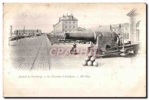 Old Postcard Cherbourg Arsenal The D Artillery Directorate