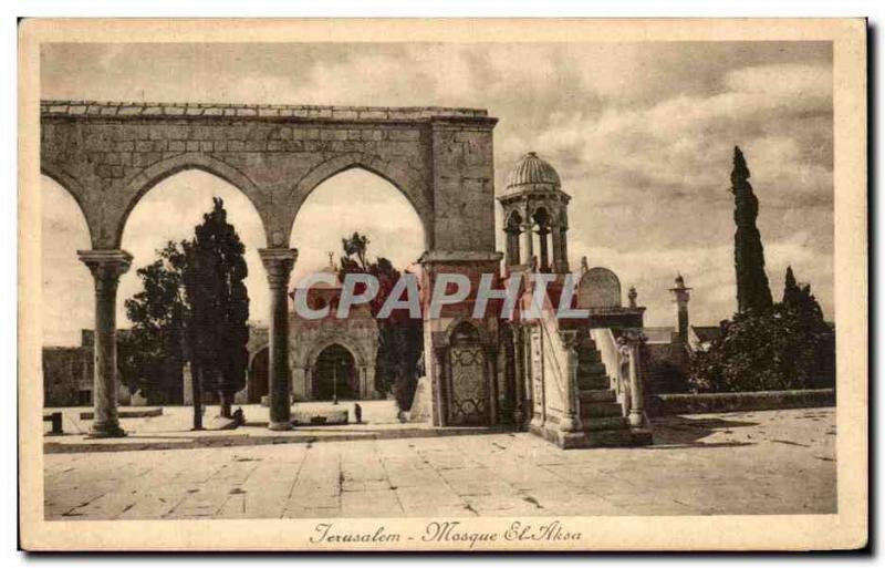 Postcard Old Jerusalem Al-Aqsa Mosque