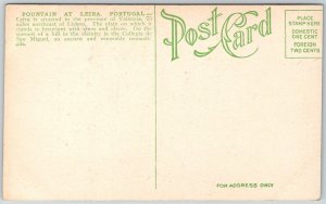 Leiria Portugal c1910 Postcard Fountain