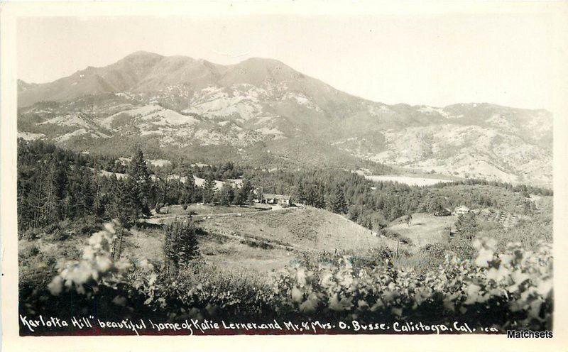 1940s Karlotta Hill Katie Lerner Busse Home RPPC CALIFORNIA Postcard 9289