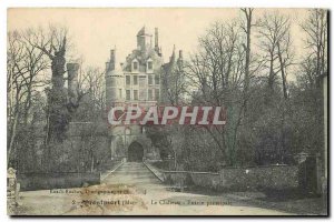 Old Postcard Montmort Chateau main entrance