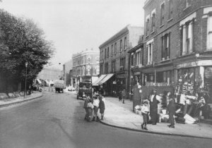 Mill Lane Camden London Shops in 1925 Photo Postcard