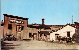 Gilbert Brewery Virginia City Montana Postcard McKee Printing Butte MT UNP