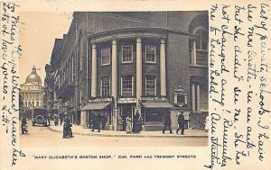 Boston MA Mary Elizabeth Boston Shop RPPC Postcard