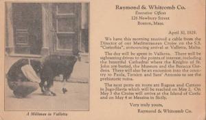 LP85 Boston, Massachusetts, MA, postcard, Advertising, U.S. 