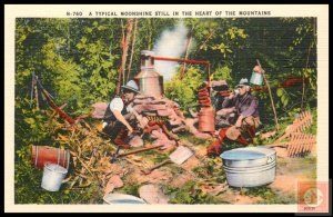 A Typical Moonshine Still in the Heart of the Mountains