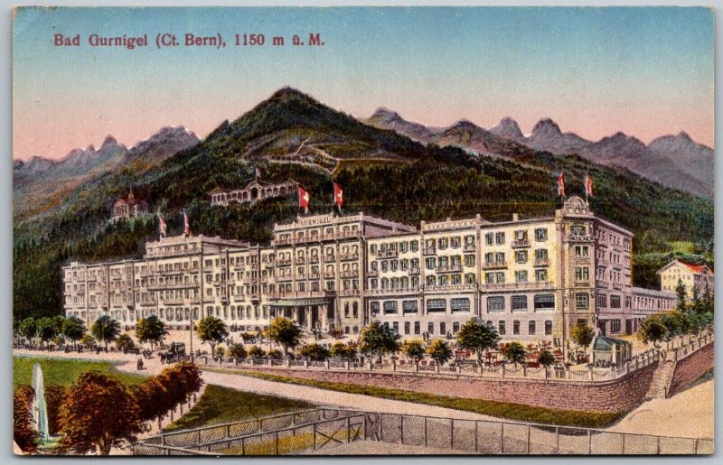 Bern Switzerland c1910 Postcard Bad Gurnigel Hotel