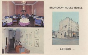 Broadway House Hotel Baker Street London Vintage 1970s Postcard