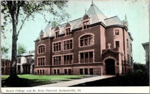 Illinois Jacksonville Routt College and St Rose Convent 1908