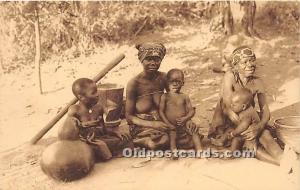 Katanga Famille Indigene African Nude Unused 