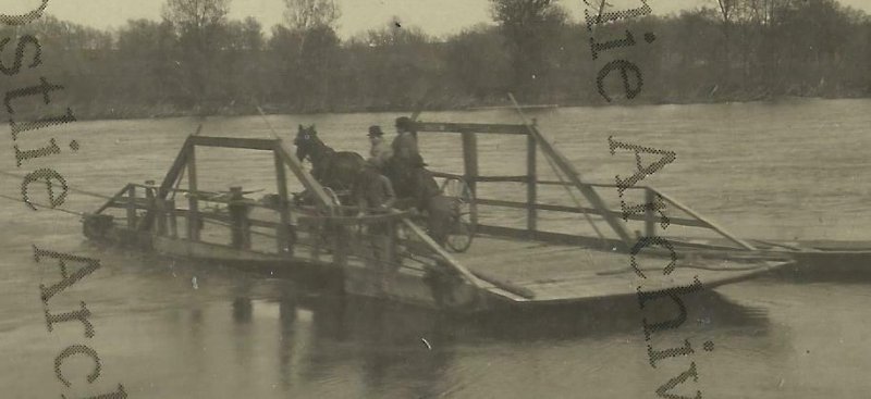 Clearwater MINNESOTA RPPC c1910 FERRY BOAT Mississippi River nr St. Cloud