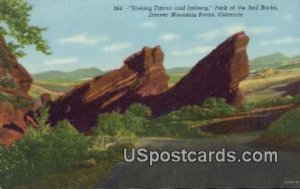 Sinking Titanic & Iceberg, Red Rocks - Denver Mountain Parks, Colorado CO