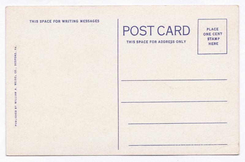 1915-30 Lincoln Highway & McConnellsburg PA Showing Tuscarora Mountain Fulton Co