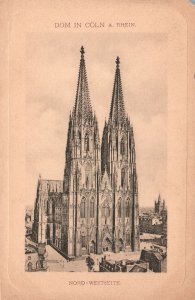 Vintage Postcard 1900's Dom In Coln A Rhein Nord Westseite Germany