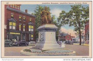 Maine Portland Longfellow Monument Longfellow Square