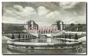 CARTE Postale Old Paris and the Palais de Chaillot Wonders seen Gardens