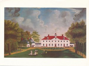 View of Mount Vernon VA, Virginia - Home of Washington circa 1790