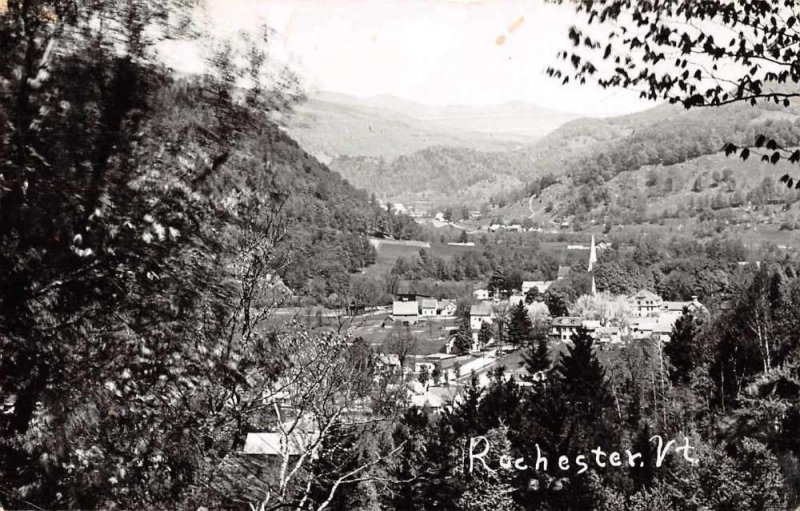 Rochester Vermont Birds Eye View Real Photo Vintage Postcard JF235249