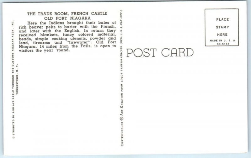 M-59372 The Trade Room French Castle Old Fort Niagara Porter New York