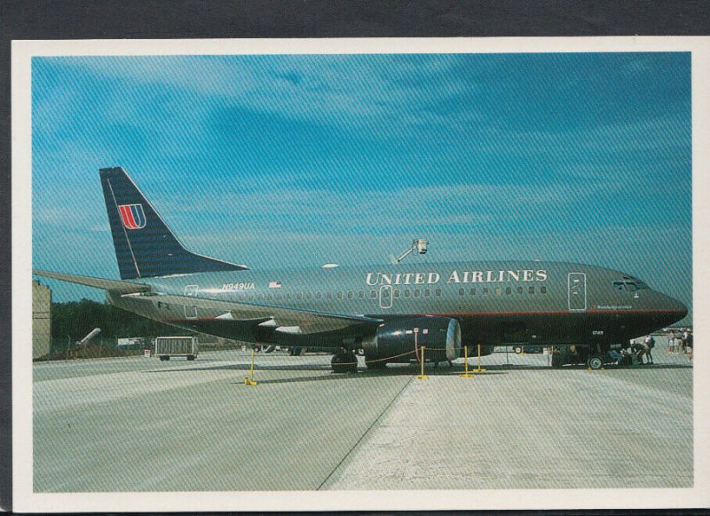 Aviation Postcard - Boeing 737-522 United Airlines Aeroplane T3542