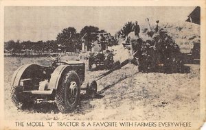 The Model U Tractor Farming 1937 Missing Stamp missing bottom right corner, p...