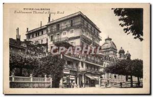 Old Postcard Evian Les Bains Etablissement Thermal And Savoy Hotel