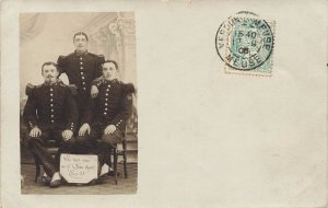 French Soldiers in 1905 Postcard