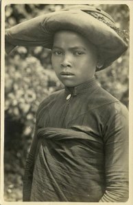 indonesia, SUMATRA, Beautiful Young Batak Girl (1927) RPPC Postcard