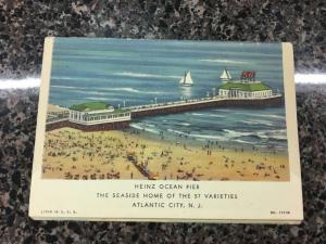 Atlantic City New Jersey Ocean Pier Kitchen Souvenir Folder Postcard K69972