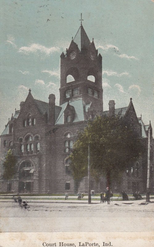 LA PORTE, Indiana, PU-1909; Court House