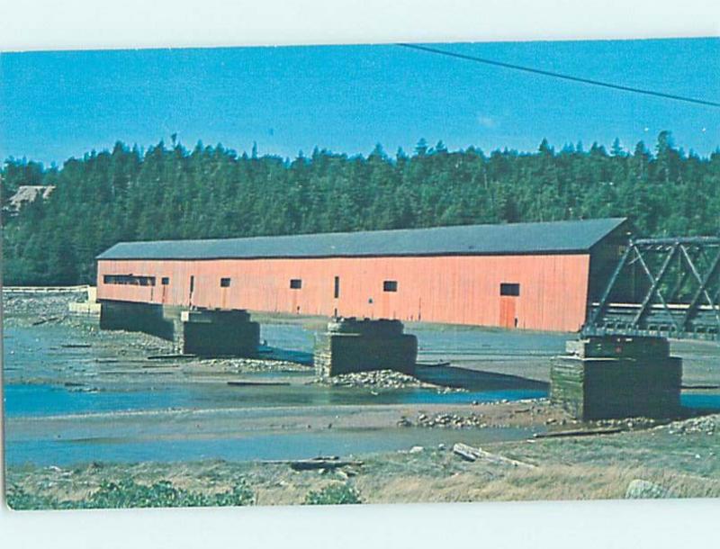 Unused Pre-1980 COVERED BRIDGE Alma - Near Moncton New Brunswick NB H7879