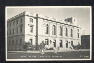 RPPC BILLINGS MONTANA U.S. POST OFFICE VINTAGE REAL PHOTO POSTCARD