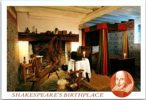 Postcard - The Parlor, Shakespeare's Birthplace - Stratford-upon-Avon, England