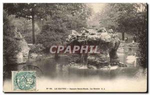 Old Postcard The Square Havre Saint Roch La Grotte